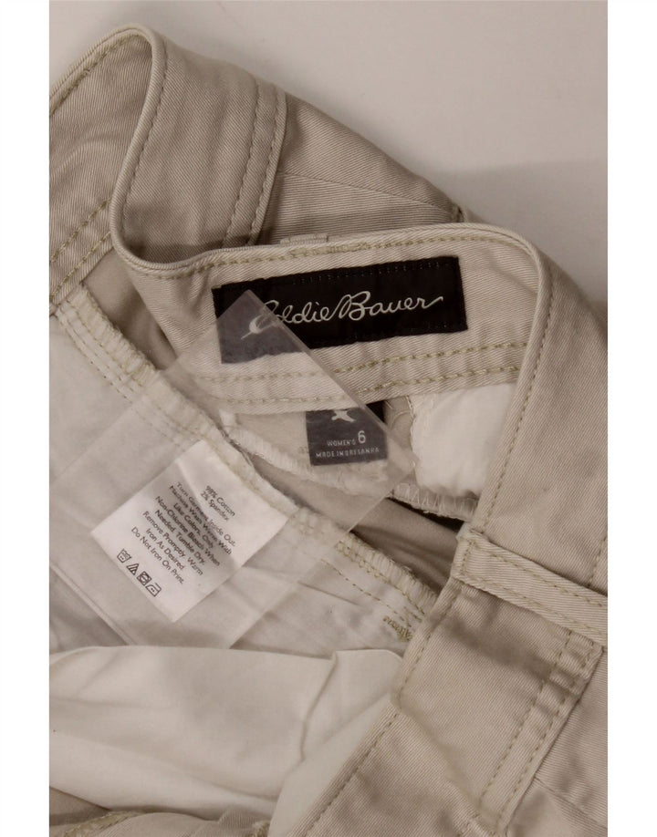 EDDIE BAUER Pantaloni scurti chino pentru femei US 6 Medium W30 bumbac gri