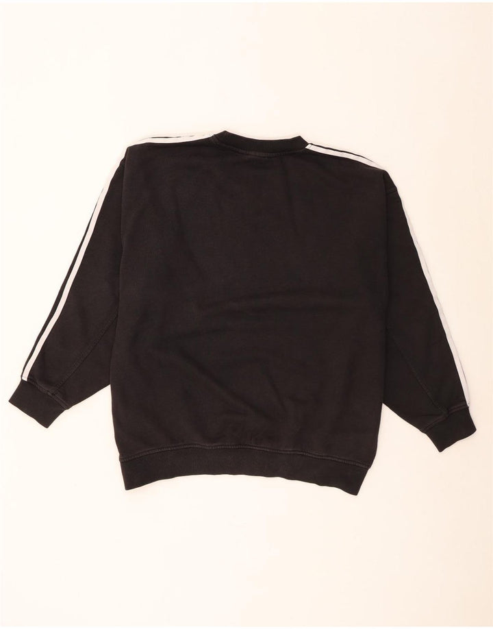 Pulover adidas supradimensionat pentru femei UK 8 mic bumbac negru