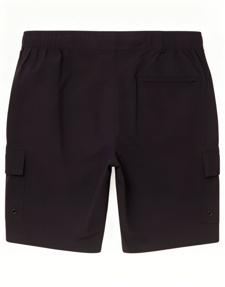Marks & Spencer Pantaloni scurți cargo pentru bărbați, mari W34, poliamidă neagră