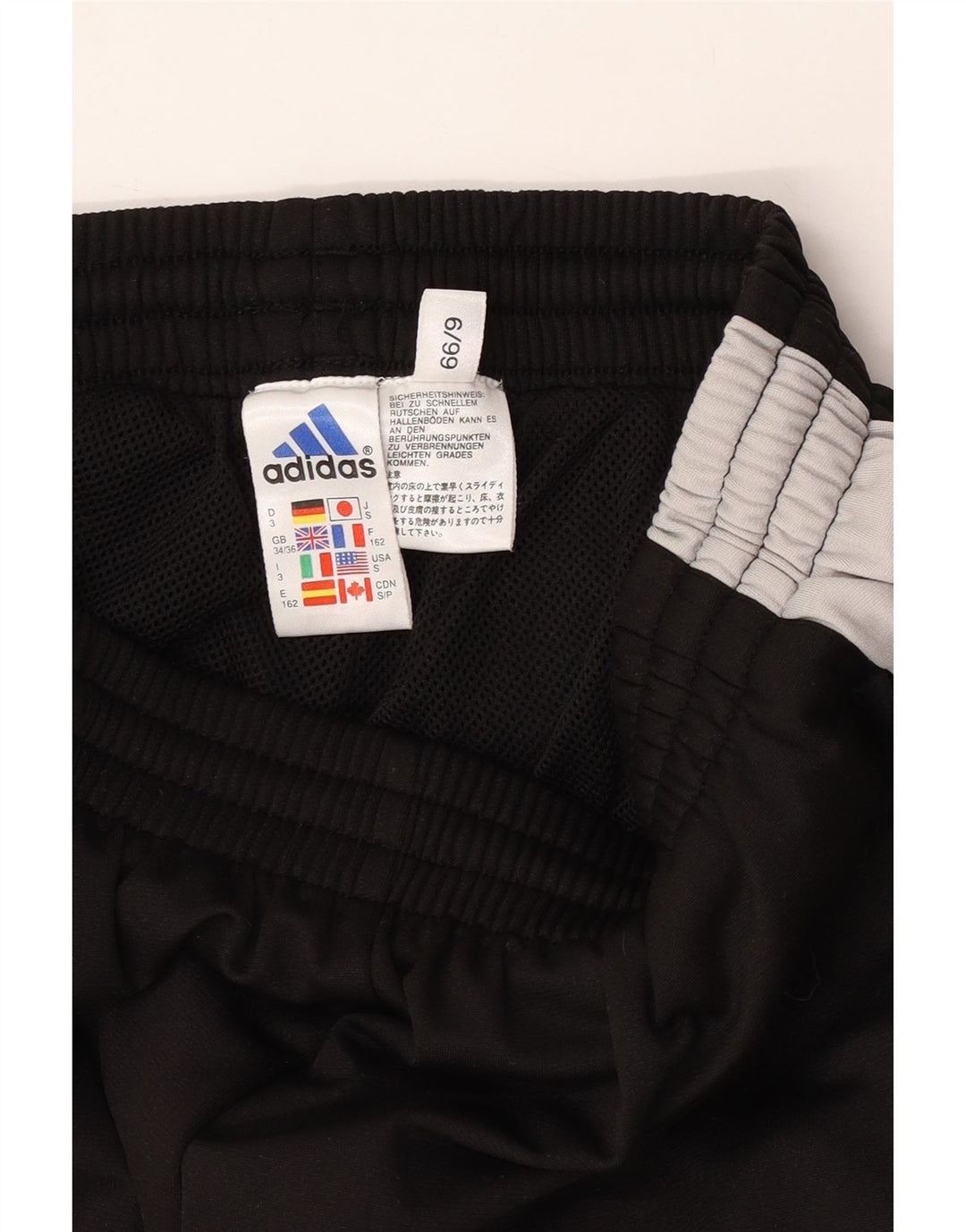 Pantaloni de trening grafic ADIDAS pentru bărbați Marea Britanie 34/36 Mici, negru, color block