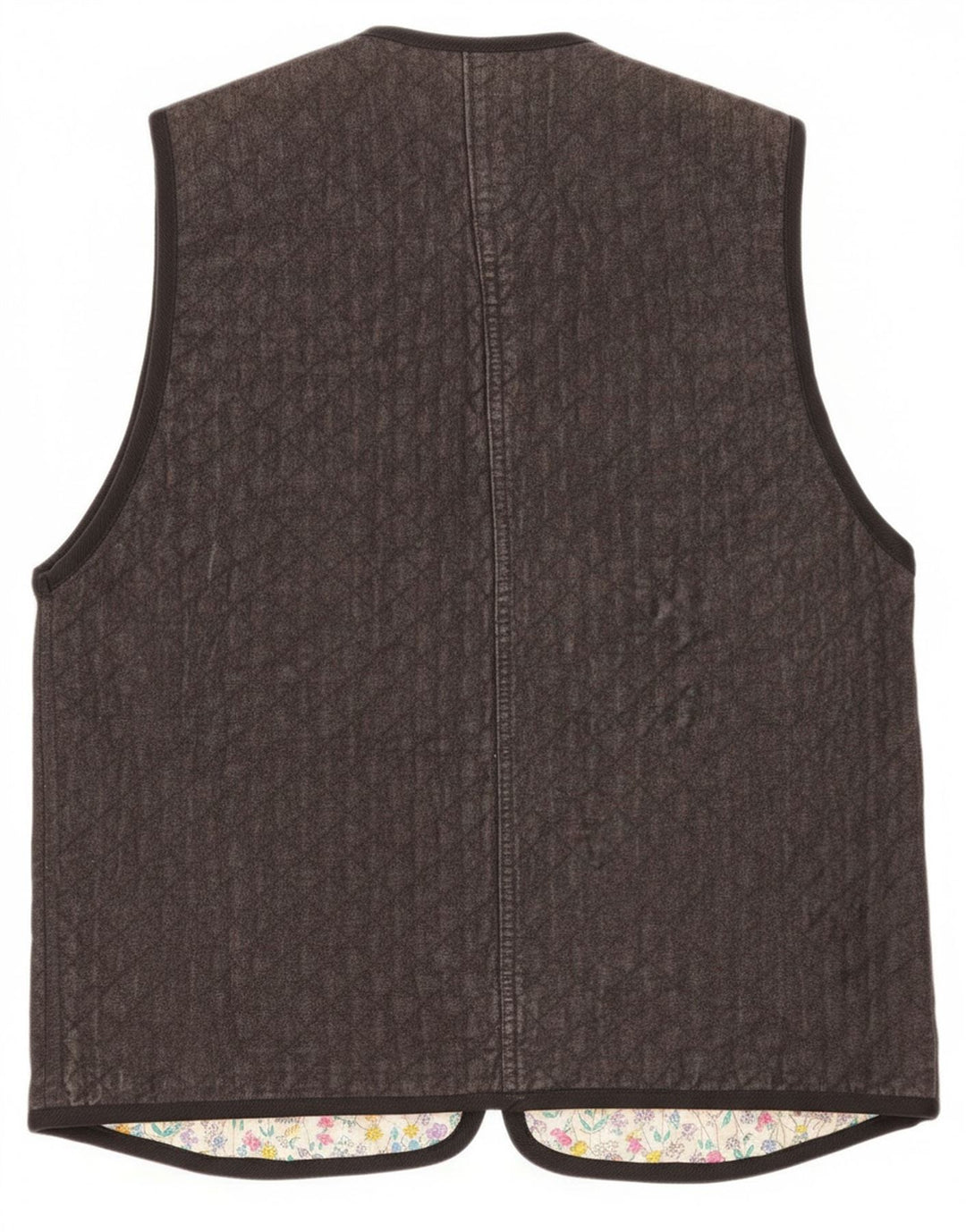 Gilet Vintage pentru femei UK 12 Medium Grey Paisley