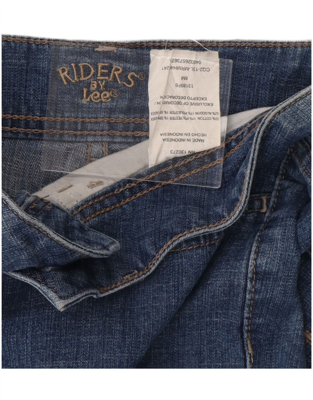Blugi Capri Riders LEE pentru femei US 8 Medium W32 L20 Bumbac albastru