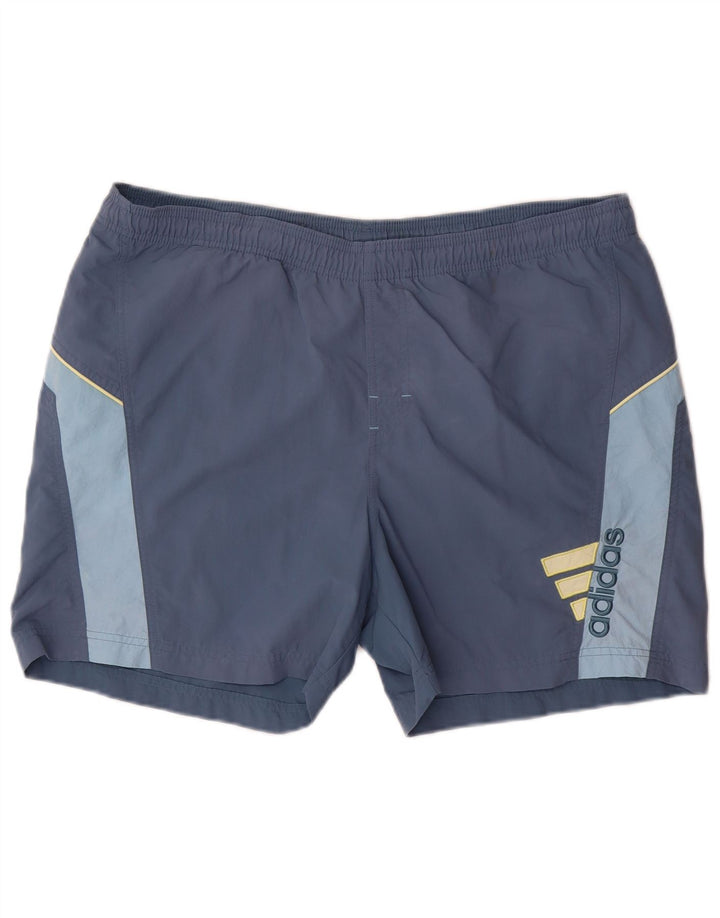 Pantaloni scurți sport pentru bărbați Adidas, mari, albastru, poliester