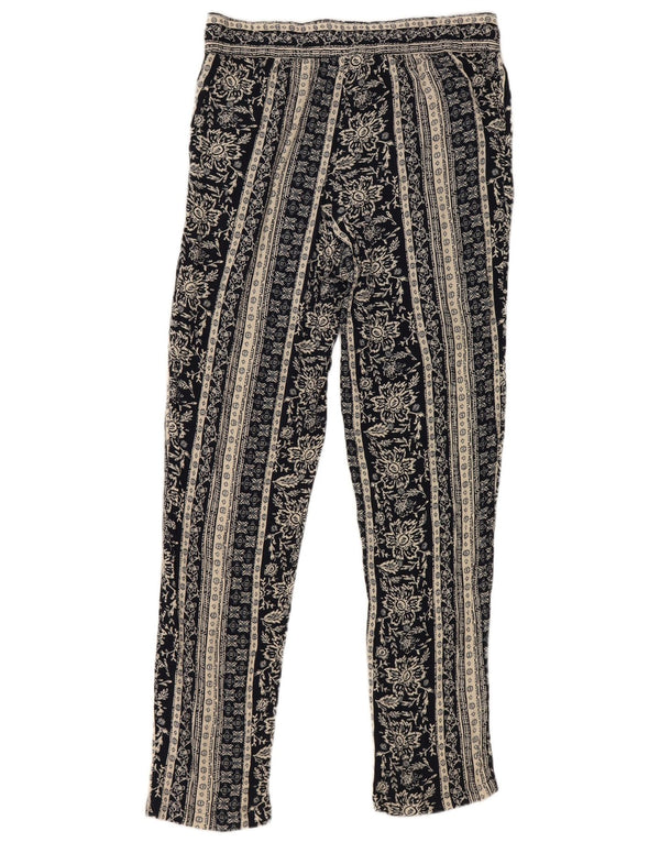 Pantaloni subțiri pentru femei Marks & Spencer UK 12 Medium W32 L29 Bleumarin Floral