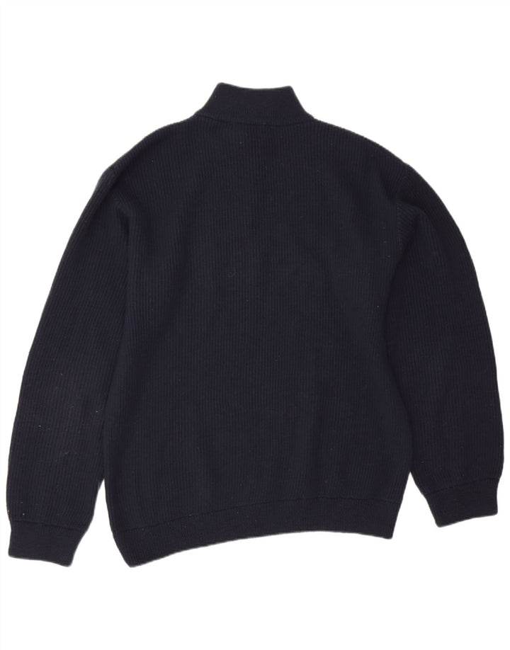 Pulover Fila pentru bărbați, cu fermoar și gât, XL bleumarin