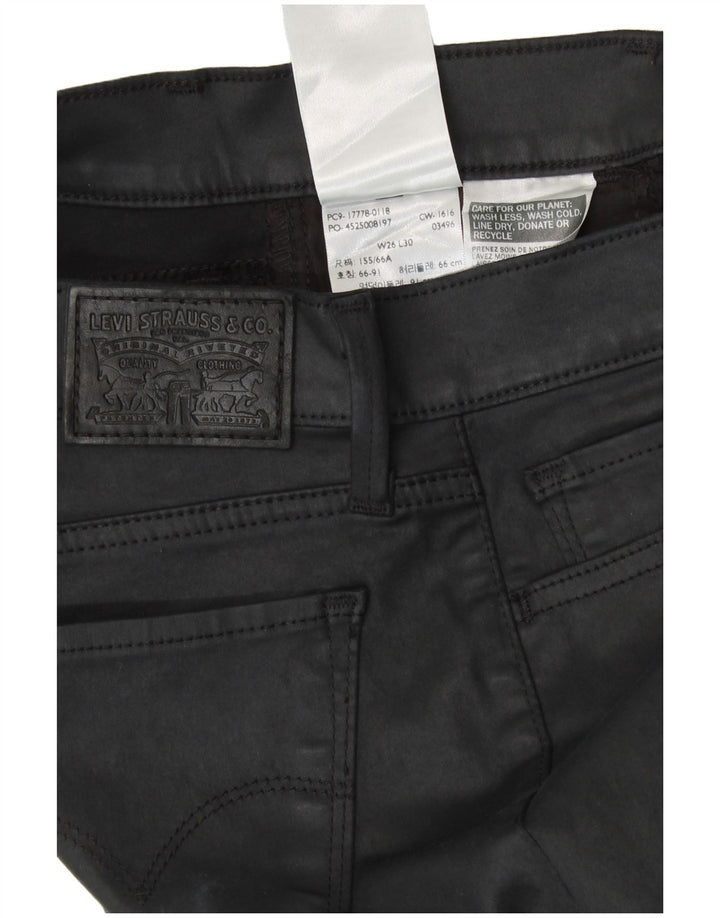 Pantaloni casual skinny Levi's pentru femei W26 L30 negri