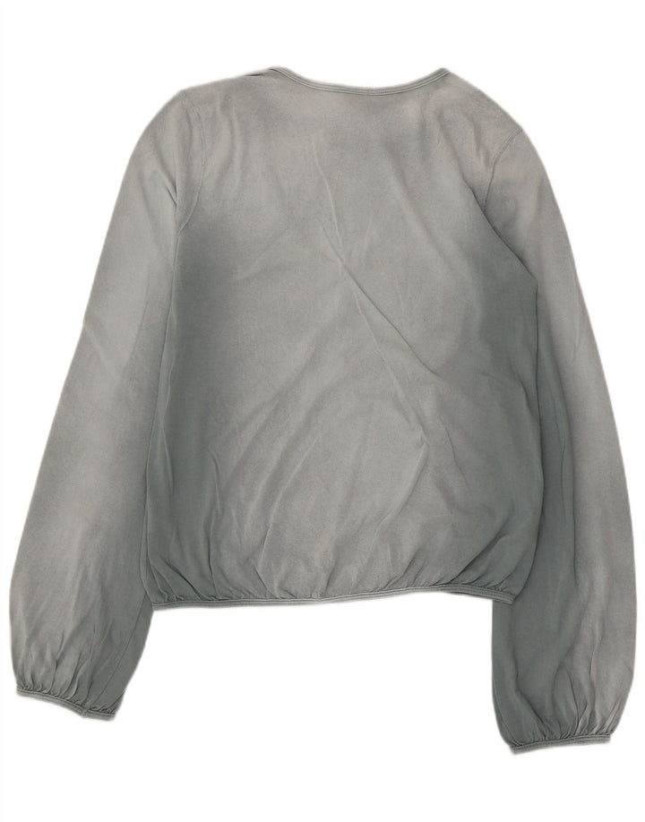 Crop Top pentru femei Diesel cu mânecă lungă UK 14, mare, albastru, bumbac