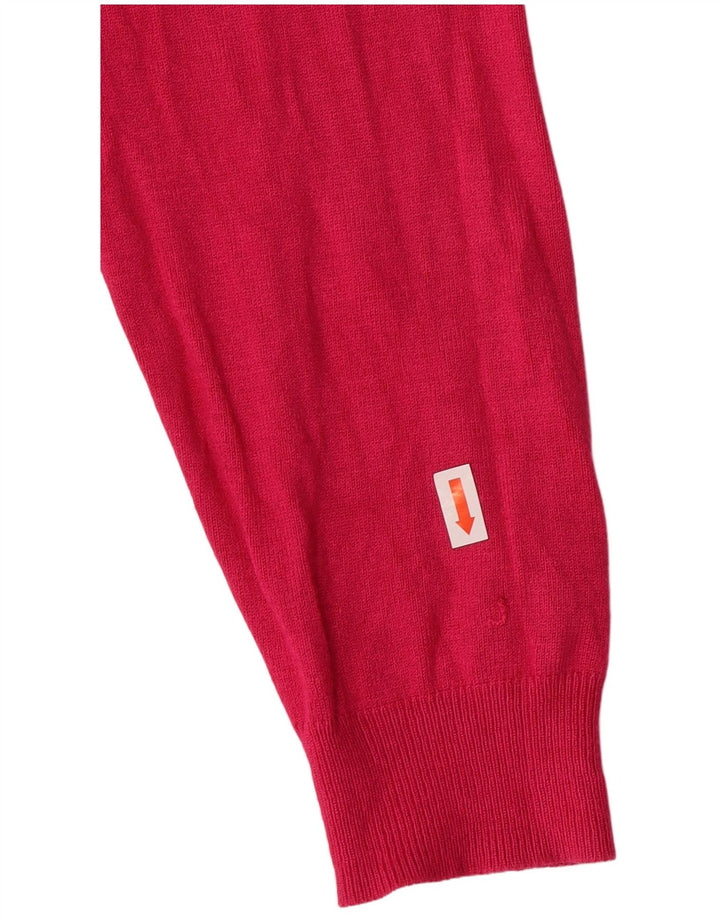 Pulover cardigan pentru femei Marks & Spencer UK 14 Medium Pink Viscose Classic