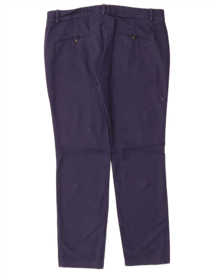 Pantaloni chino conici pentru femei Zara EU 40 Mediu L30 L27 Bleumarin Clasic
