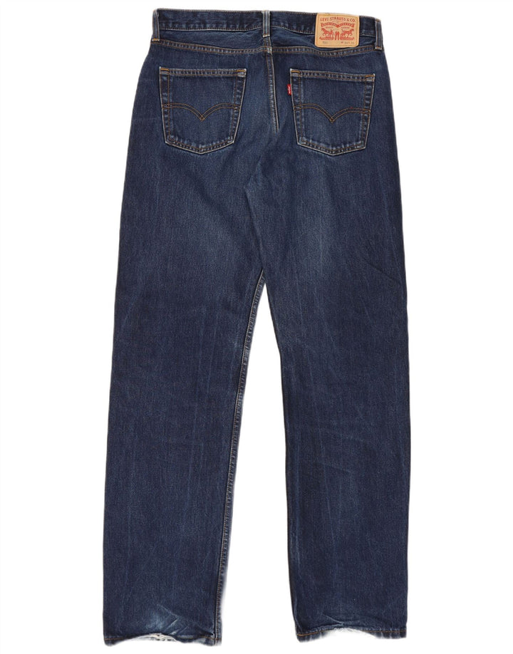 Blugi drepti pentru bărbați Levi's 751 W34 L34 Bumbac bleumarin