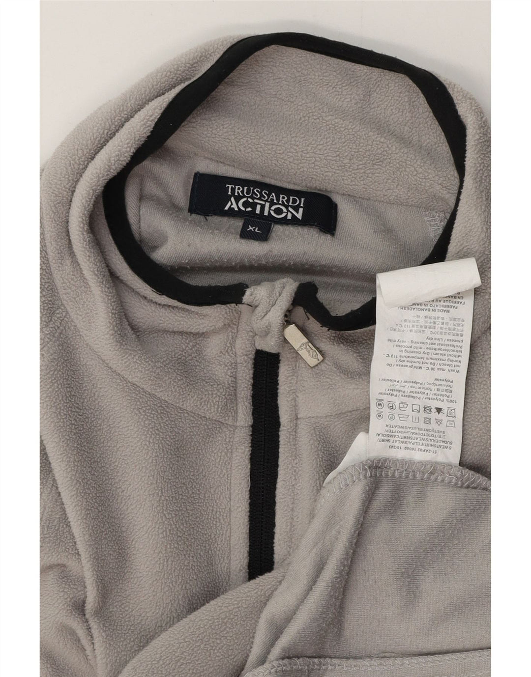 Jachetă fleece pentru femei TRUSSARDI UK 18 XL poliester gri