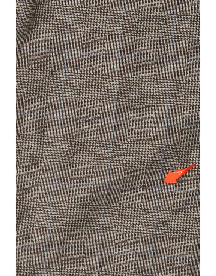 BROOKS BROTHERS Pantaloni de costum Madison Pegged pentru bărbați W32 L29 gri Houndstooth