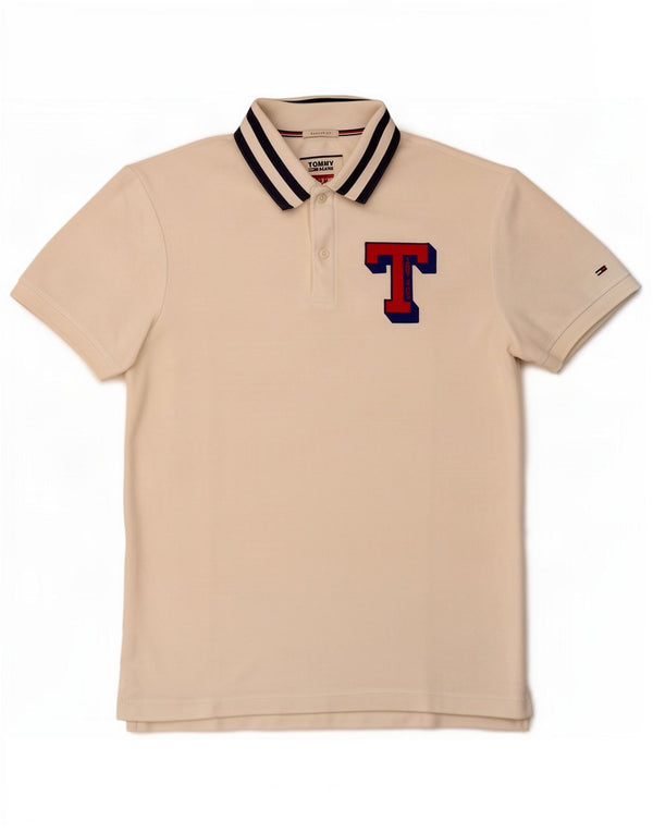 Tricou polo Tommy Hilfiger pentru bărbați, cu croiala normală, mediu cu dungi albe