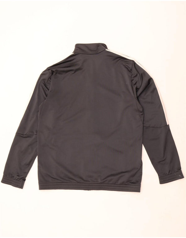 Adidas Mens Tracksuit Top Jacket UK 44/46 Large Grey Polyester