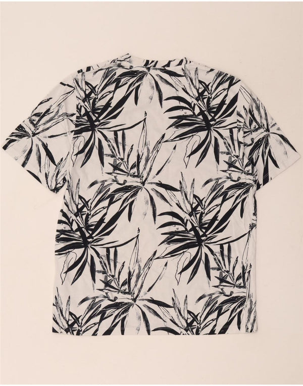 Jack & Jones Tricou Bărbați Top Mare Alb Floral Bumbac