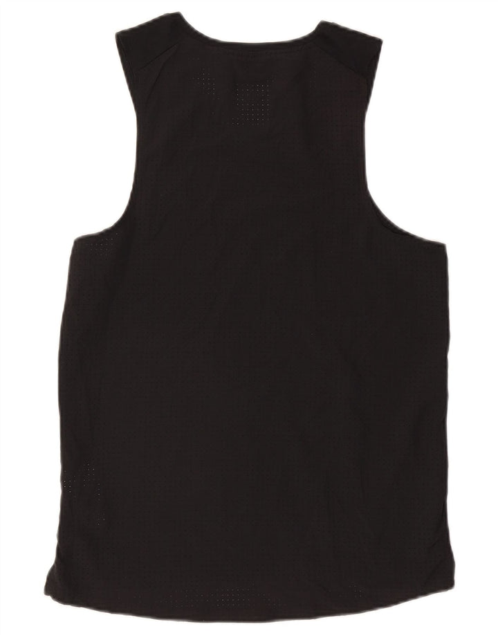 Top cu vestă grafică Nike Dri Fit pentru bărbați, poliester negru mic