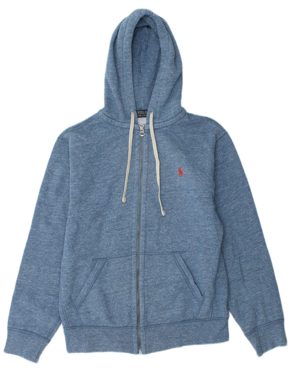 Pulover Polo Ralph Lauren, cu fermoar, pentru femei, Marea Britanie 14 Medium Blue Flecked