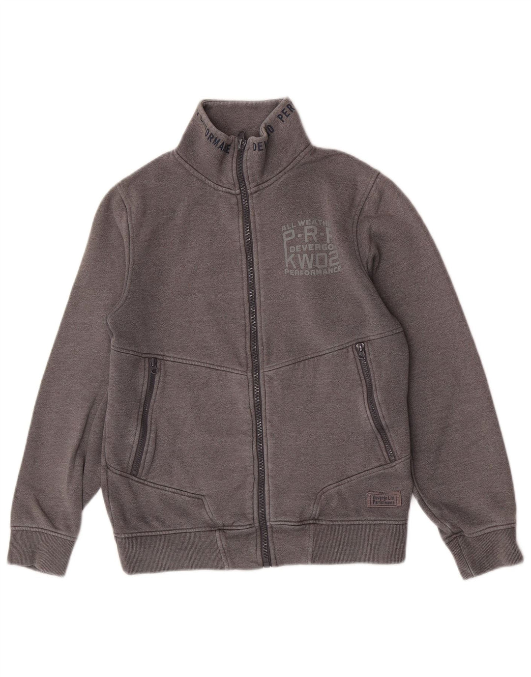 Jachetă de trening pentru bărbați vintage din bumbac gri mediu