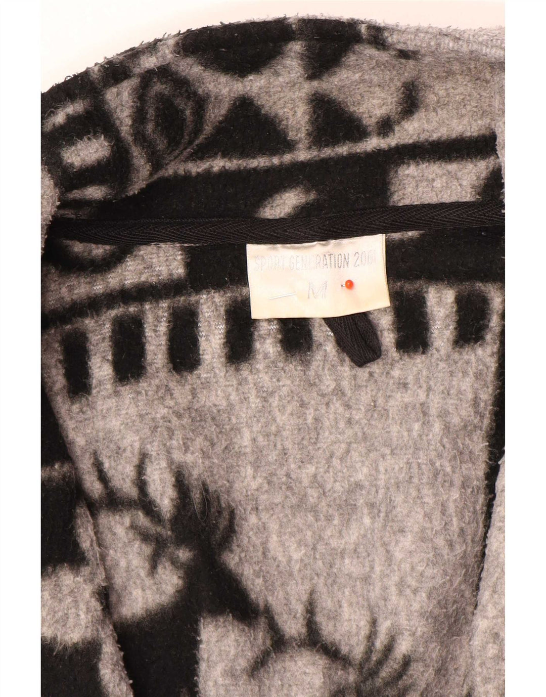Jachetă vintage pentru bărbați din lână UK 38 Medium Gri Fair Isle