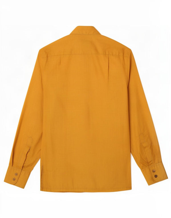 Vintage Womens Shirt UK 10 Small Yellow Poliester
