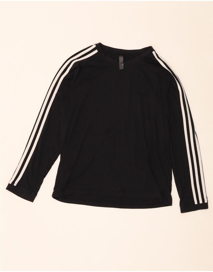 Adidas Aeroready Top pentru femei cu mânecă lungă Marea Britanie 12/14 Poliester mediu negru