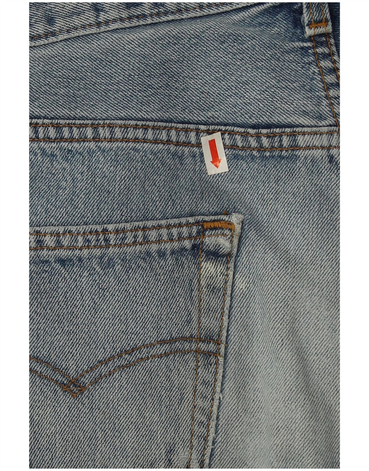 Blugi drepți distressed 501 Levi's pentru bărbați L32 L27 Bumbac albastru