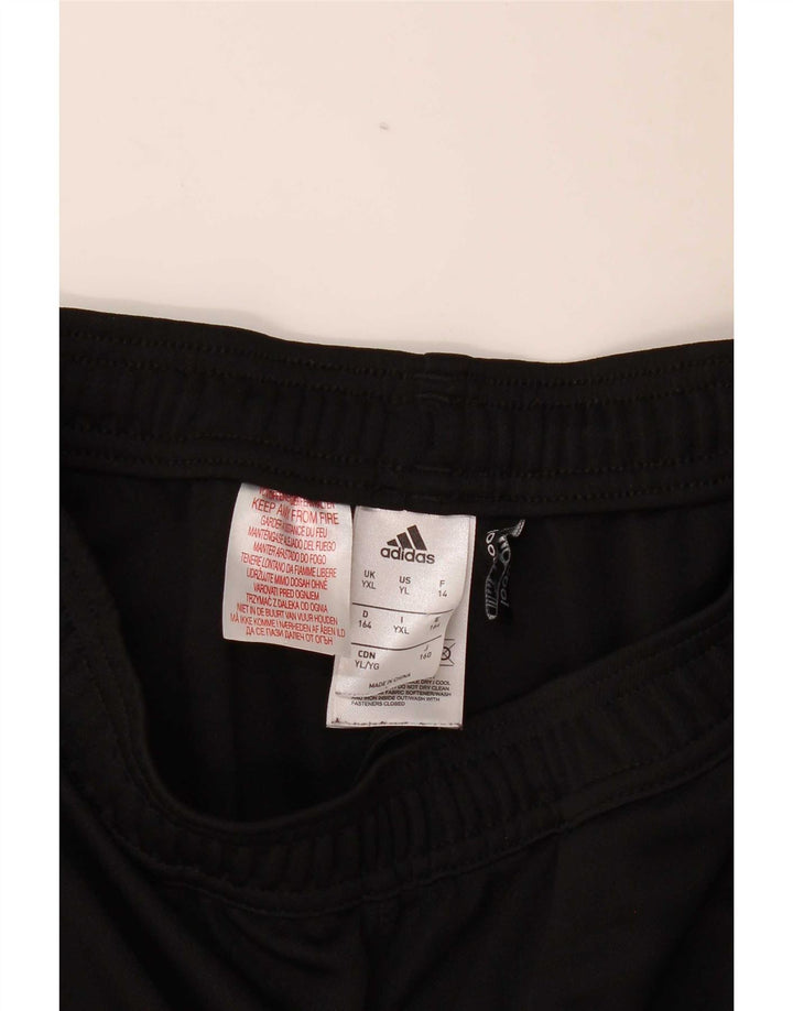 Pantaloni de trening Adidas Climacool pentru baieti 13-14 ani XL poliester negru