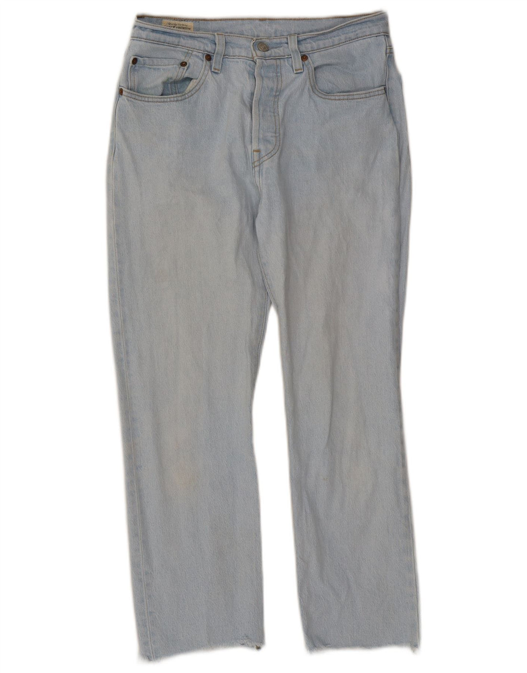 Blugi drepti pentru femei Levi's 501 W27 L26 Bumbac albastru
