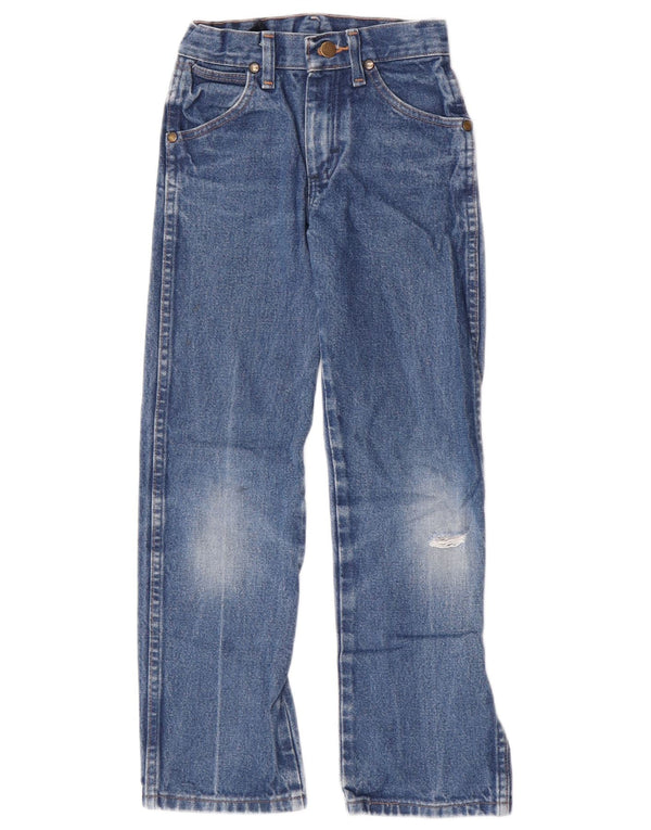 Wrangler Boys Blugi Distressed drepte 8-9 ani W22 L25 Bumbac albastru
