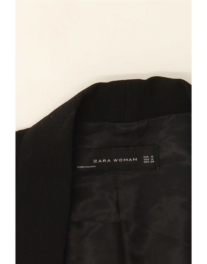 Jachetă pentru femei Zara cu mâneci 3/4 deschise, UK 14 Medium Negru