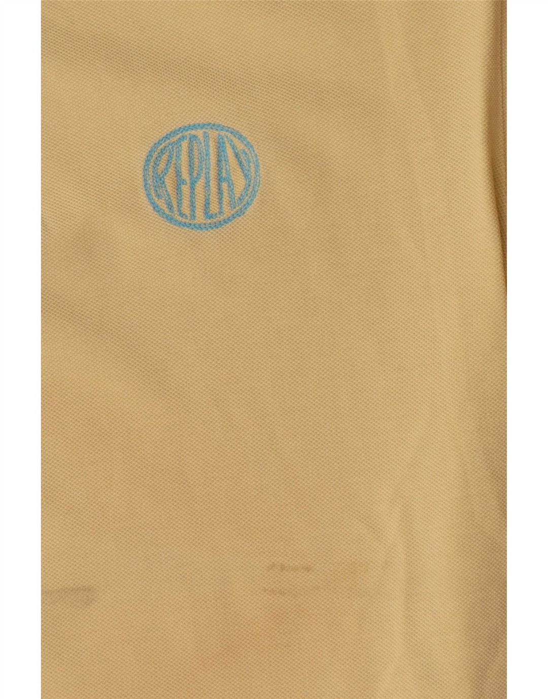 Tricou polo pentru bărbați Replay, bumbac galben mare