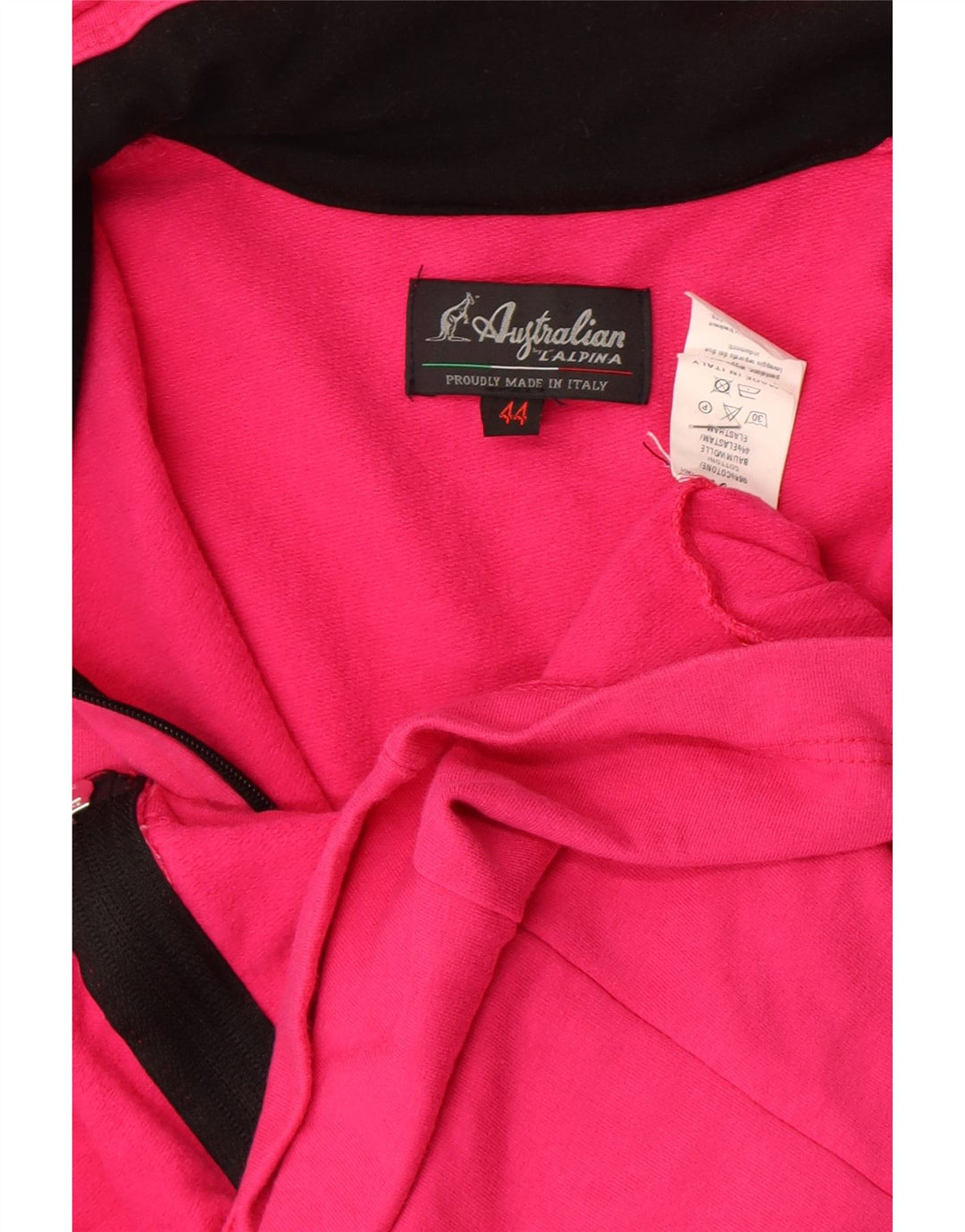 Jachetă de trening pentru femei AUSTRALIAN L'ALPINA IT 44 bumbac roz mediu