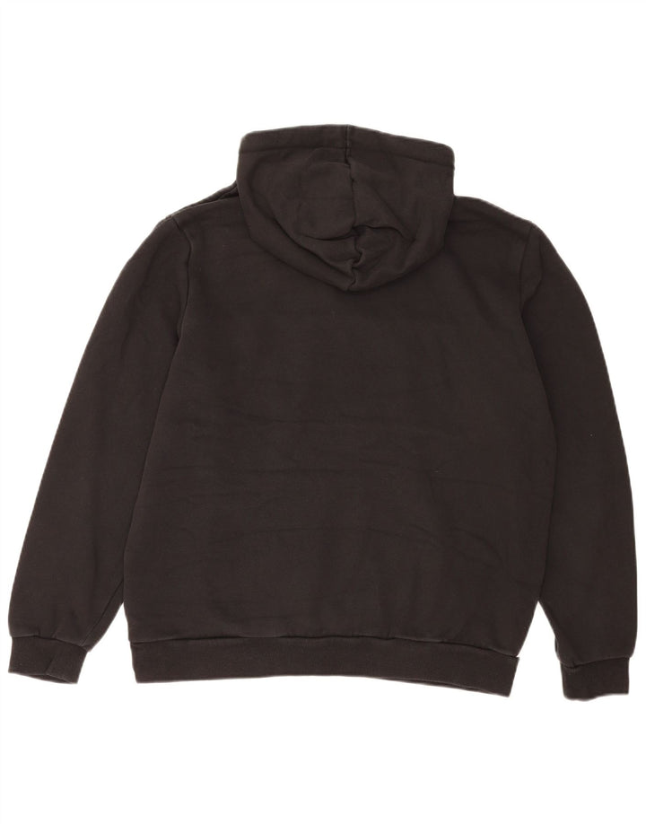 Pulover Puma pentru bărbați cu hanoră grafică, mare, negru, poliester color bloc