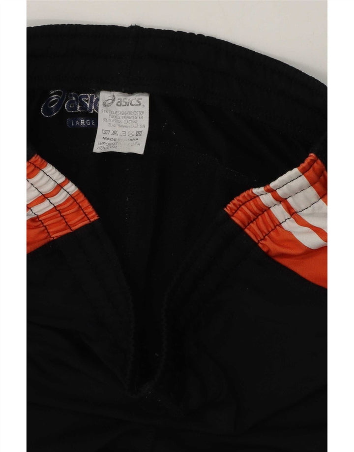 Bermude Sport Asics pentru femei UK 14, mare, negru, poliester color bloc