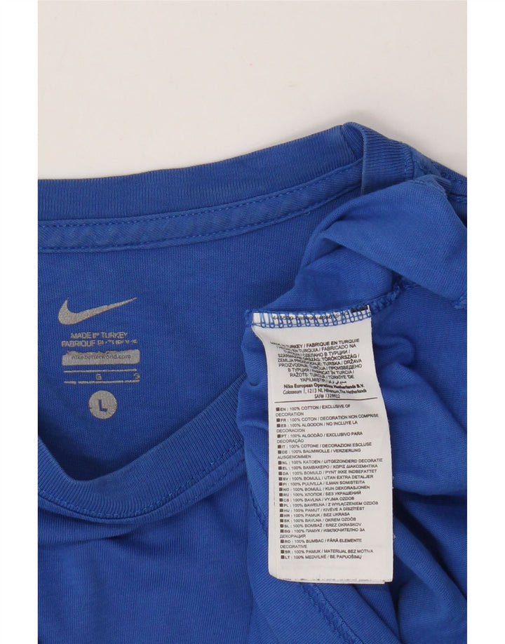 Tricou pentru bărbați Nike HELLAS VERONA Top mare din bumbac albastru