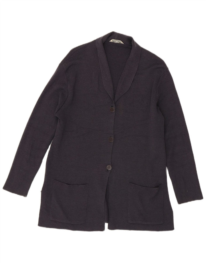 Pulover cardigan supradimensionat pentru femei Marks & Spencer UK 10 Lână violet mic