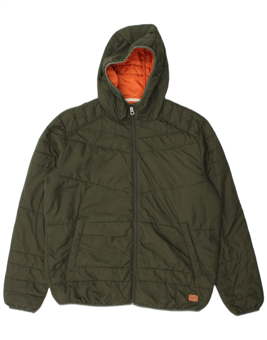 Jack & Jones Jachetă căptușită cu glugă pentru bărbați UK 42 XL Poliester verde