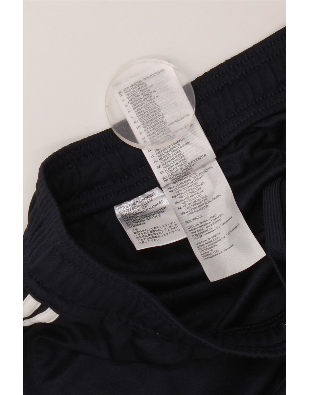 Pantaloni de trening Adidas pentru femei UK 4 XS Poliester bleumarin