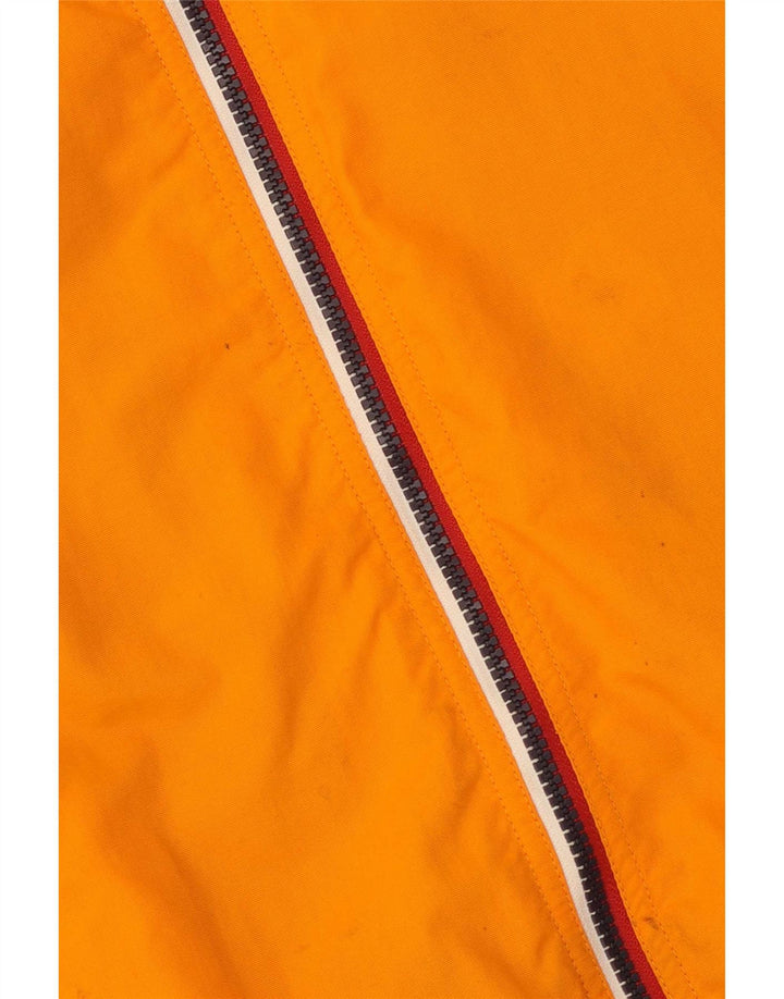 Tommy Hilfiger Bomber Jacket pentru bărbați UK 38 Medium Orange Colourblock Polyamide