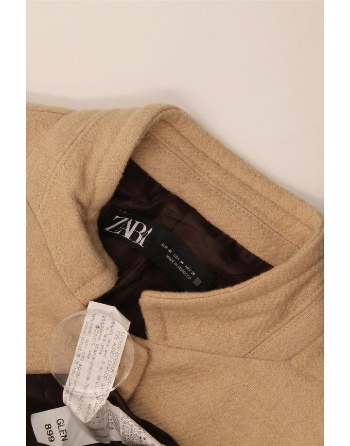 Pardesiu pentru femei Zara UK 12 Medium Bej Lână