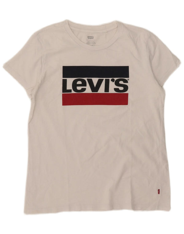 Tricou grafic Levi's pentru femei Top UK 14 Medium White