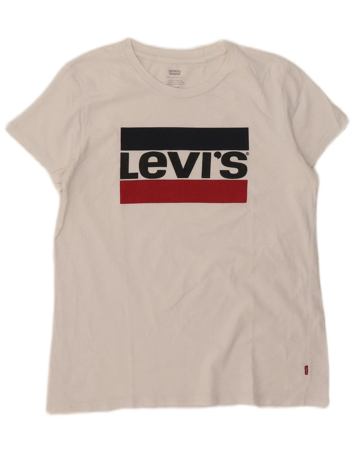 Tricou grafic Levi's pentru femei Top UK 14 Medium White