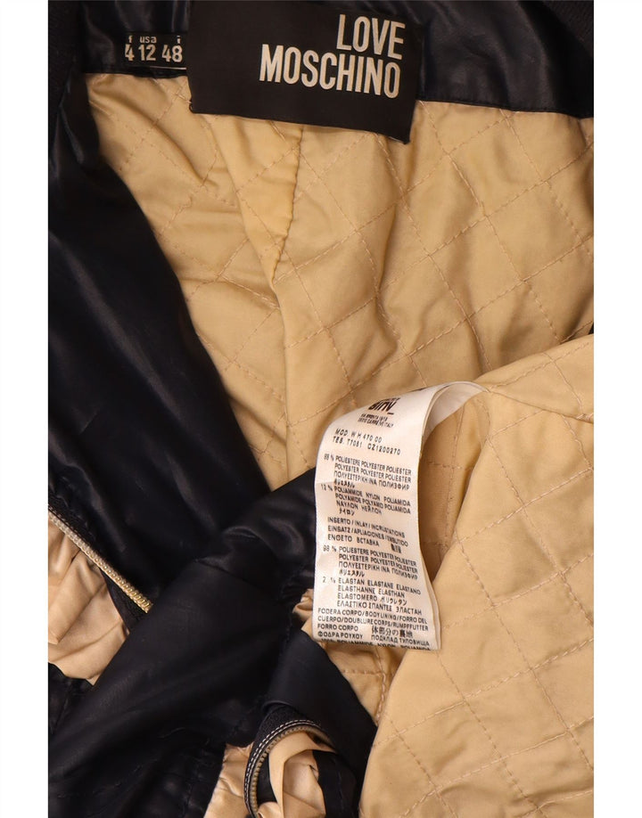 Jachetă pentru femei Moschino US 12, mare, albastru, poliester