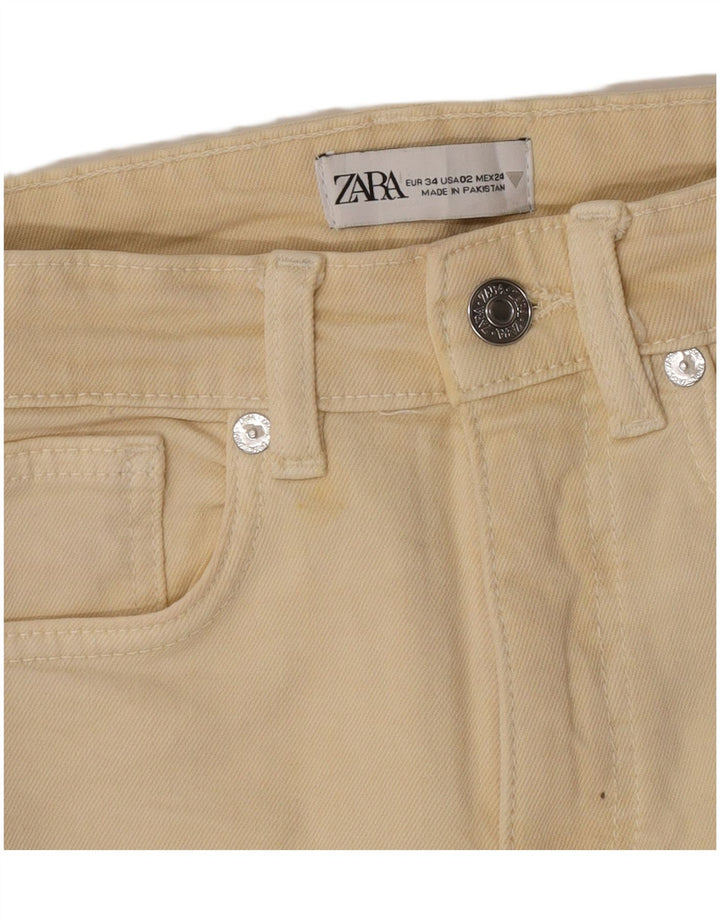 Blugi Bootcut pentru Damă Zara EU 34 2XS L24 L24 Bej