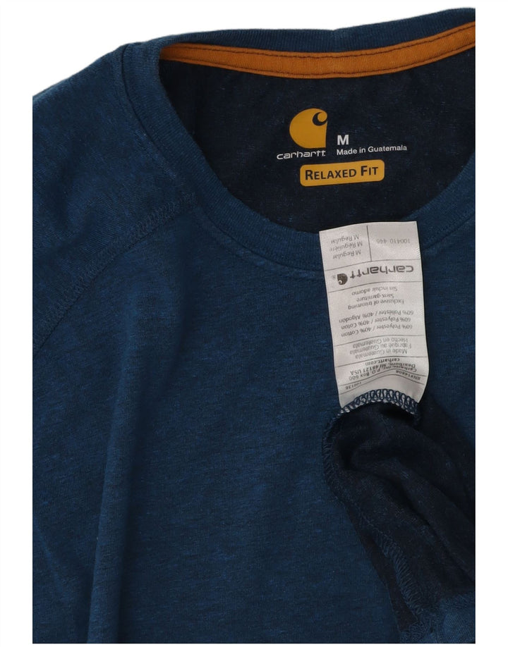 Tricou CARHARTT pentru bărbați, cu croiala relaxată, poliester mediu albastru