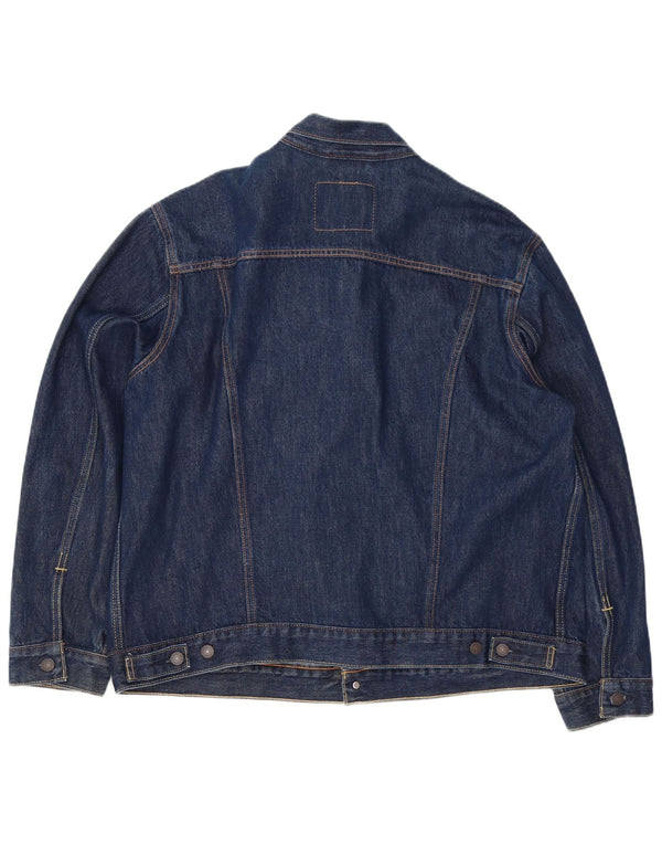 Jachetă de blugi pentru bărbați LEVI'S UK 42 XL bumbac bleumarin