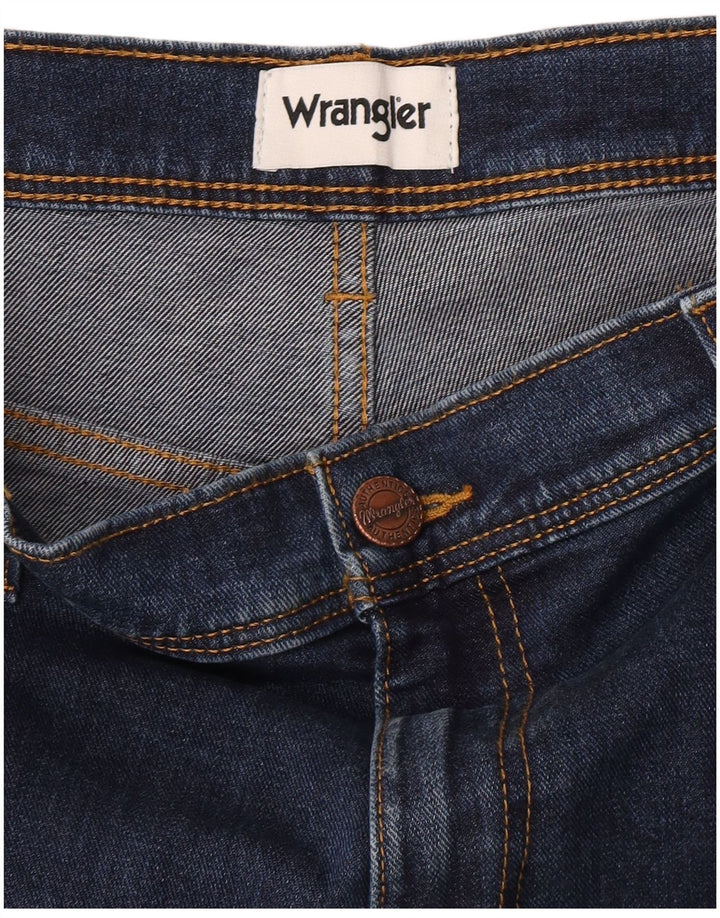 Blugi drepti pentru bărbați Wrangler W36 L30 albastru