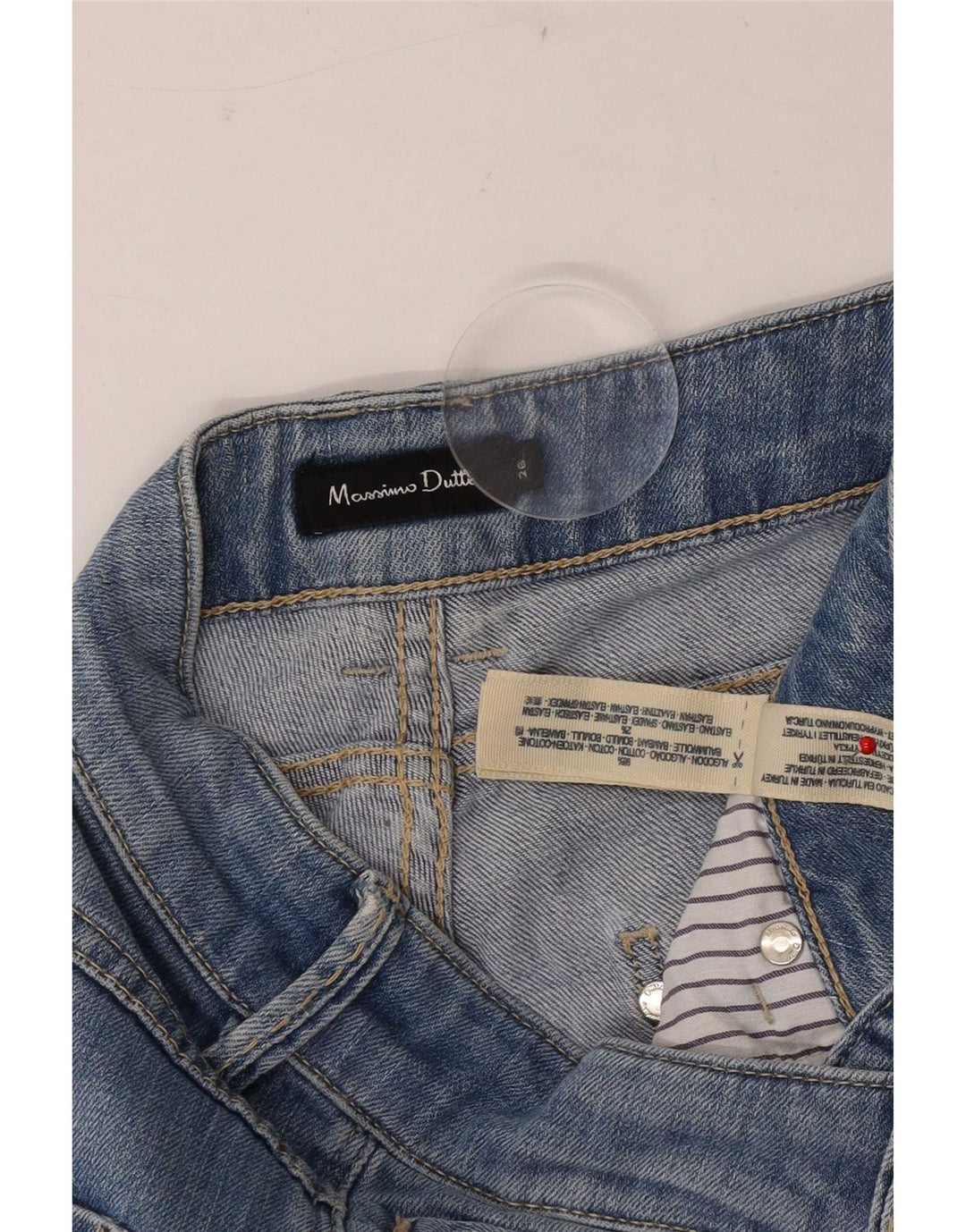 Blugi slim pentru femei Massimo Dutti L26 L32 Bumbac albastru