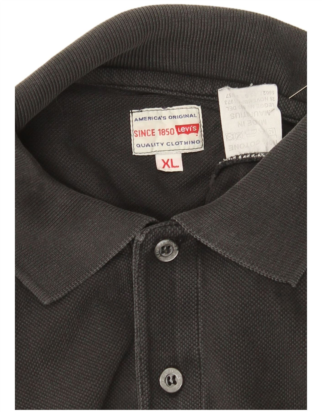 Tricou polo pentru bărbați Levi's XL bumbac gri