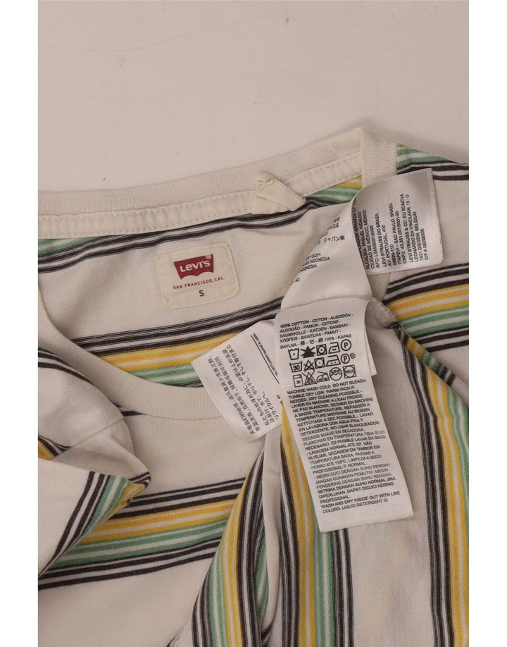 Tricou pentru bărbați Levi's Top mic din bumbac cu dungi albe